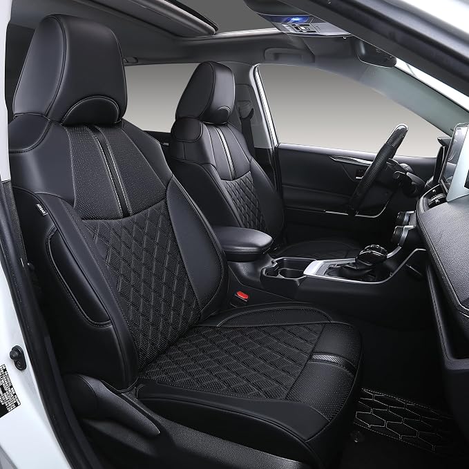 Custom Fit RAV4 Seat Covers for 2019-2025 Toyota RAV4 Hybrid LE, XLE Premium by Ourplot