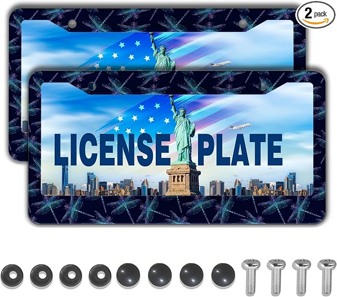 License Plate Frames Black Blue Automotive Exterior Accessories Beautiful by Unknown