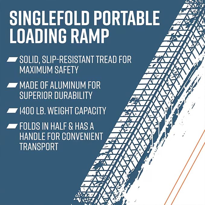 EZ-ACCESS TRAVERSE Singlefold Portable Loading Ramp Heavy Duty Aluminum Safe - Image 5