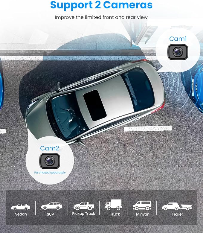 Wireless Backup Camera for Trucks: 5 Inch HD Monitor, Easy Install Stable - Image 7
