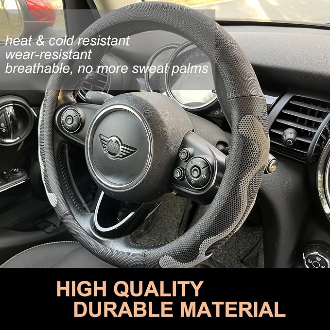 PINCTROT Comfy Grip Steering Wheel Cover, Anti-Slip Design, Universal 14.5-15 - Image 3