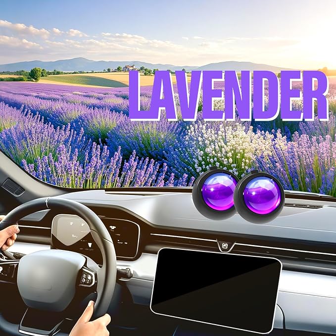 Car Air Freshener Vent Clips, Lavender Scent, 6 Pack, Long Lasting Scent Up to - Image 6