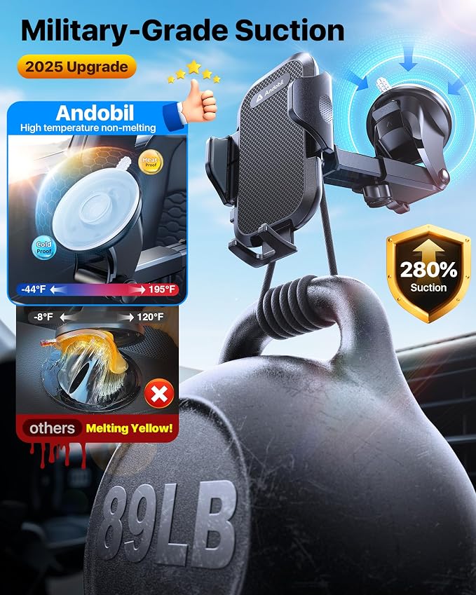 andobil Car Phone Holder Mount Phone Holders - Image 3