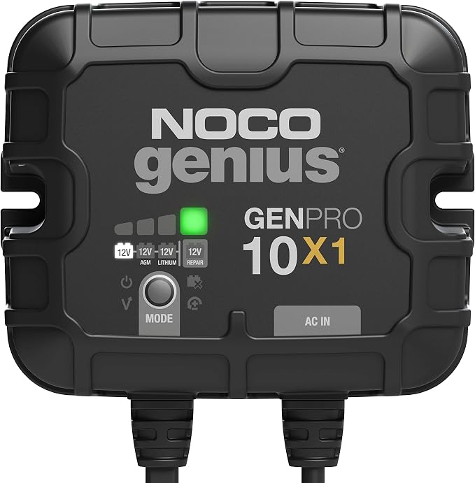 NOCO Genius GENPRO10X1: 1-Bank, 10A Onboard Battery Charger by NOCO