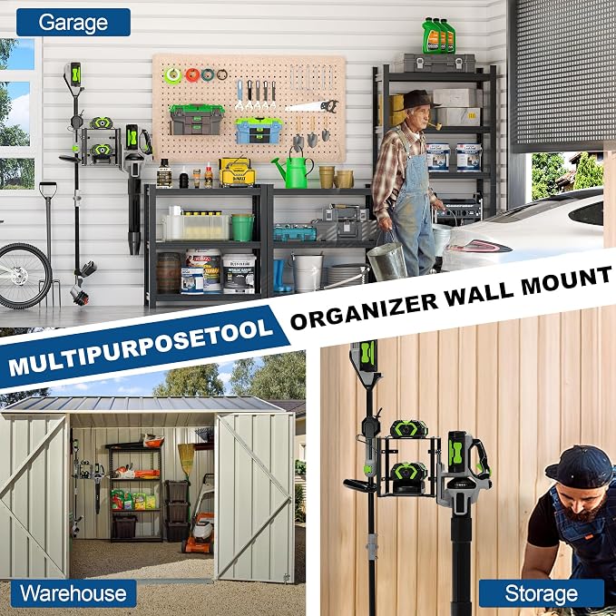 Pugala Universal Storage Rack for Leaf Blower, Weed Eater, and Power Tools – - Image 4
