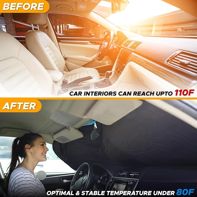 EcoNour Car Front Windshield Sun Shade - Image 6