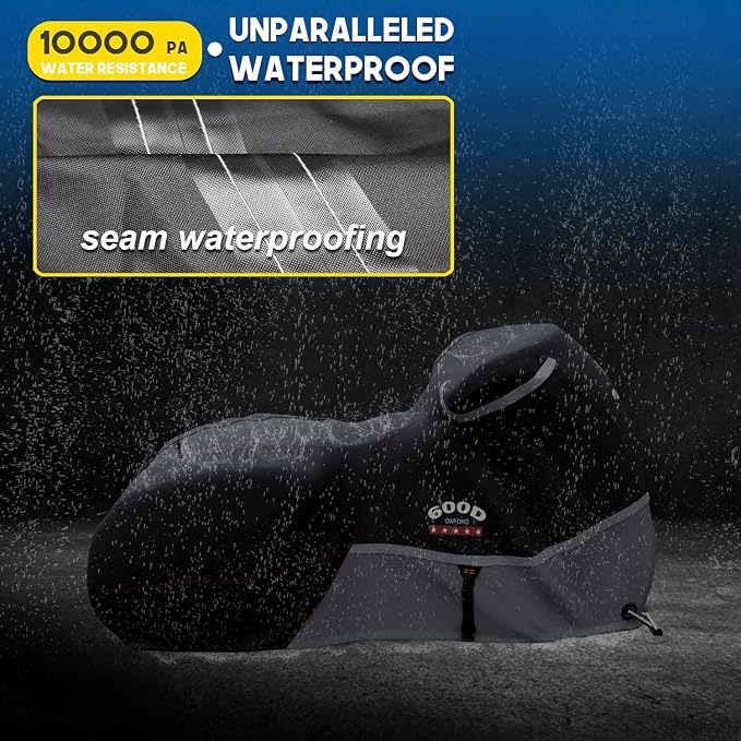 Rosefray Motorcycle Cover 600D Heavy Duty All Season Universal Weather - Image 3