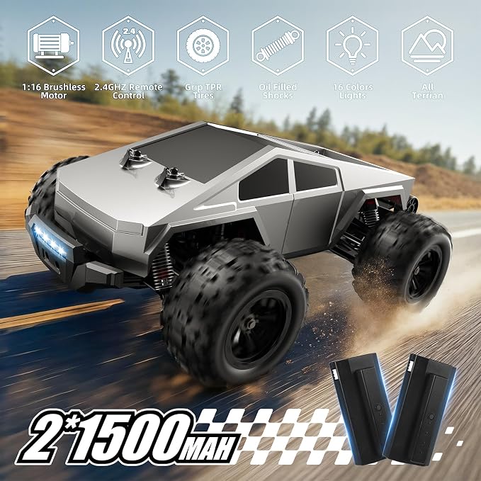 WayEee RC Car 1/16 Brushless Fast Cars Toys - Image 5