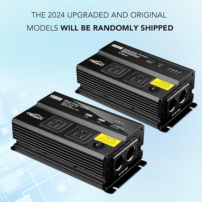 1000W Inverter for Car Power Inverters, 12v DC to 110v AC Converter - Image 7