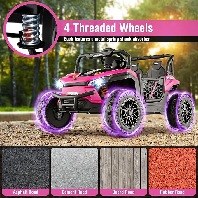 Costzon Kids UTV, 12V Battery Powered Electric Off-Road Car w/Remote Control - Image 3