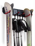 Wall Mounted Rack Organizer for Skis and Poles Heavy Duty Horizontal Wall Ski by Wealers