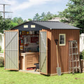 8x6 Ft Storage Shed, Large Outdoor Shed by Florise