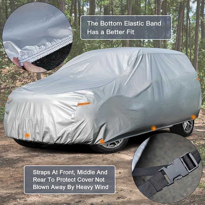 Kayme Large SUV Car Cover Waterproof All Weather, Outdoor Full Size SUV Cover - Image 3