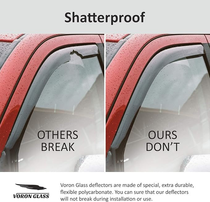 Voron Glass in-Channel Extra Durable Rain Guards - Image 3