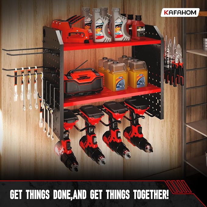 KAFAHOM Power Tool Organizer for Tool Storage, Drill Holder Wall Mount - Image 4