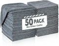 Microfiber Cleaning Cloths Bulk Pack-50 Pack, Microfiber Towels Bulk, Towels by TEAWOO