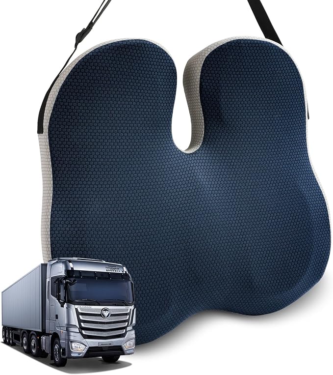 X Large Car Seat Cushion for Driving, Mprove Driving Vision/Posture, Truck Seat by DAPOTUGI