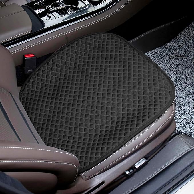 Linen Bottom Car Seat Covers Cloth, Fabric Car Seat Covers Front Seat Only by Suninbox