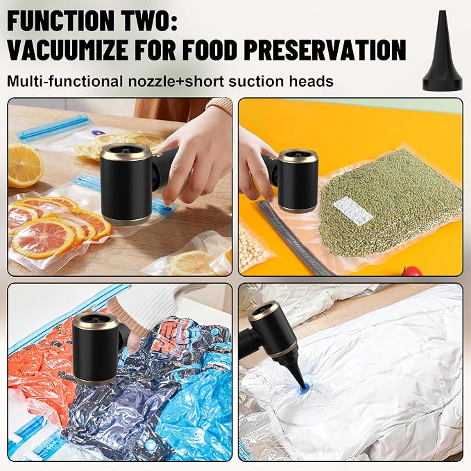 Handheld Car Vacuum Portable Cordless, 20000PA High Power 4 in 1 Vacuum Cleaner - Image 5