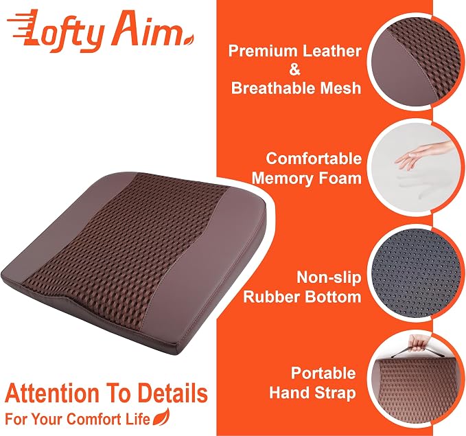Car Seat Cushion, Comfort Memory Foam Car Cushions - Image 5
