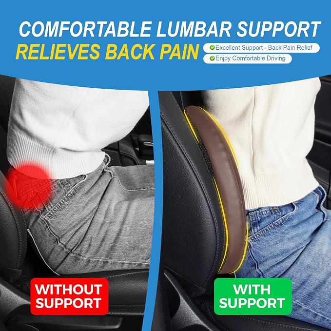 Memory Foam Lumbar Support Cushion Relieves Lower Back Pain - Image 4
