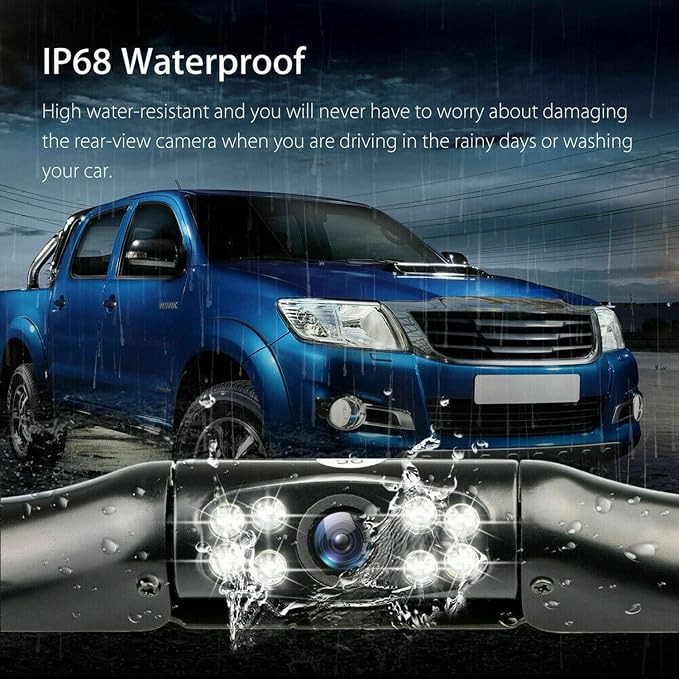 Kairiyard License Plate Backup Camera, Waterproof 170° View Rear View Reverse - Image 5
