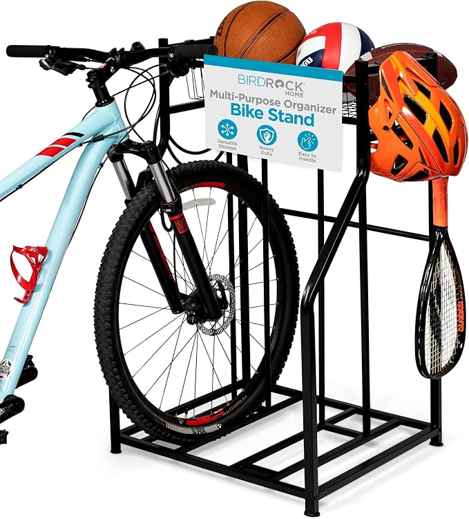 BIRDROCK HOME Bike Rack Garage Storage Floor Stand by BIRDROCKHOME