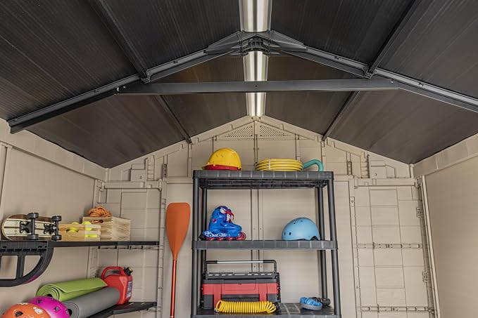 Keter Factor 8x8 Foot Large Resin Outdoor Shed - Image 9