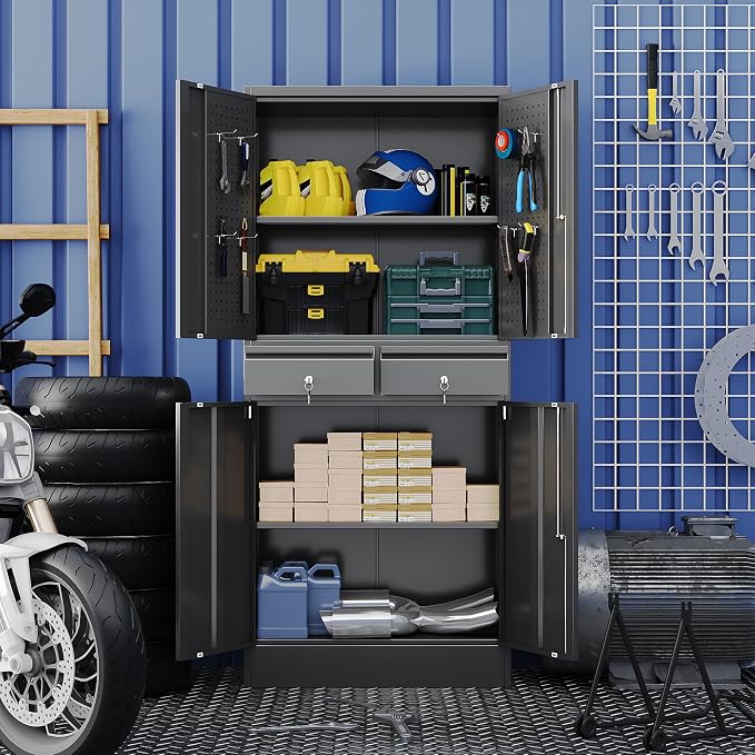 71" Metal Garage Storage Cabinet - Image 6