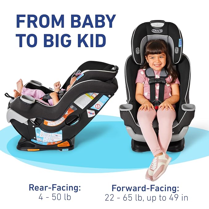 Graco Extend2Fit Convertible Baby Car Seat, Rear and Forward Facing, Adjustable - Image 6