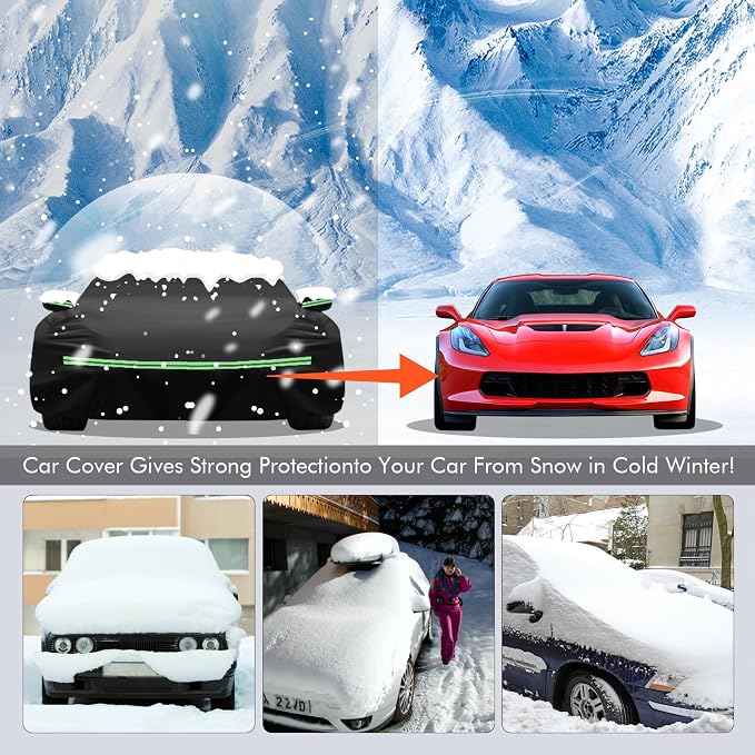 for Corvette 2014-2019 C7 Car Cover 210D Outdoor Waterproof UV Protection - Image 6