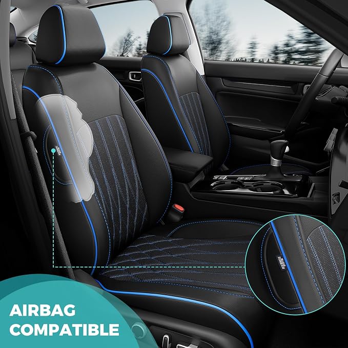 Seat Covers for Honda Civic Sedan 4DR Sedan EX 2022 2023 2024 2025.Faux Leather - Image 8