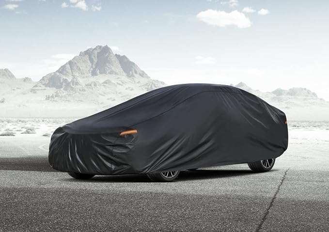 Kayme 7 Layers Sedan Car Cover Custom Fit Fiat 124 Spider Waterproof All Weather - Image 6