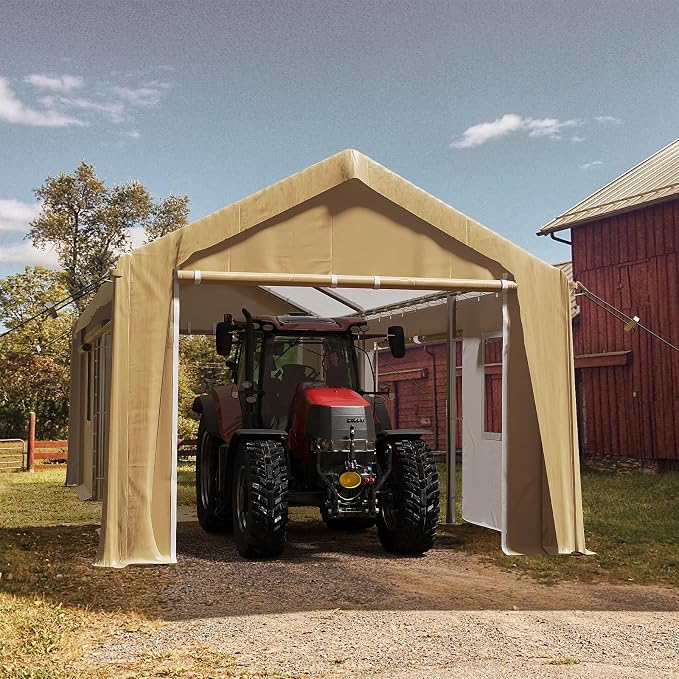 13x20ft Heavy Duty Carport Outdoor Canopy Portable Garage - Image 6