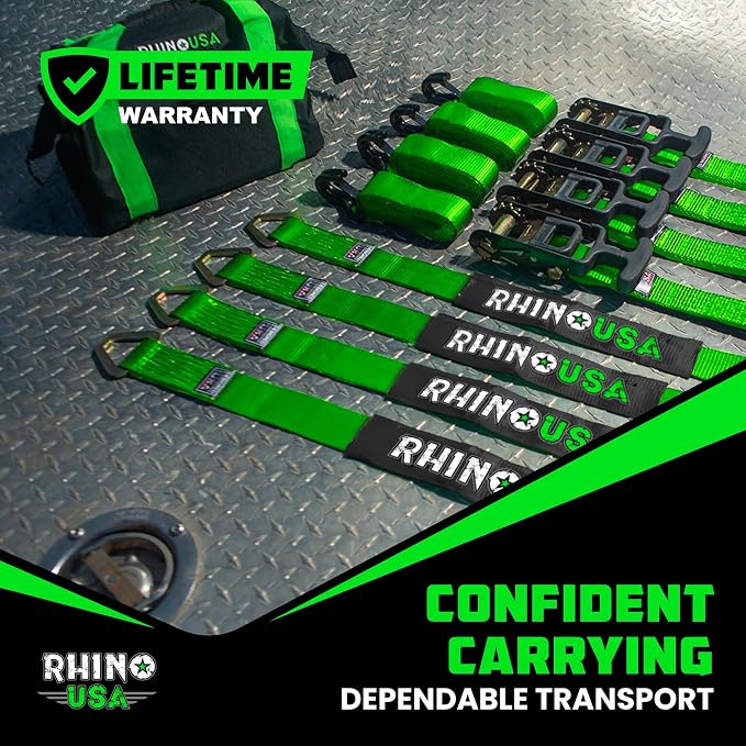 Rhino USA Car Tie Down Straps for Trailers - Image 7