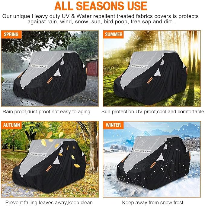 Neverland UTV Cover Waterproof 300D Heavy Duty 2-3 Seater/4-6 Seater 4 Door - Image 8