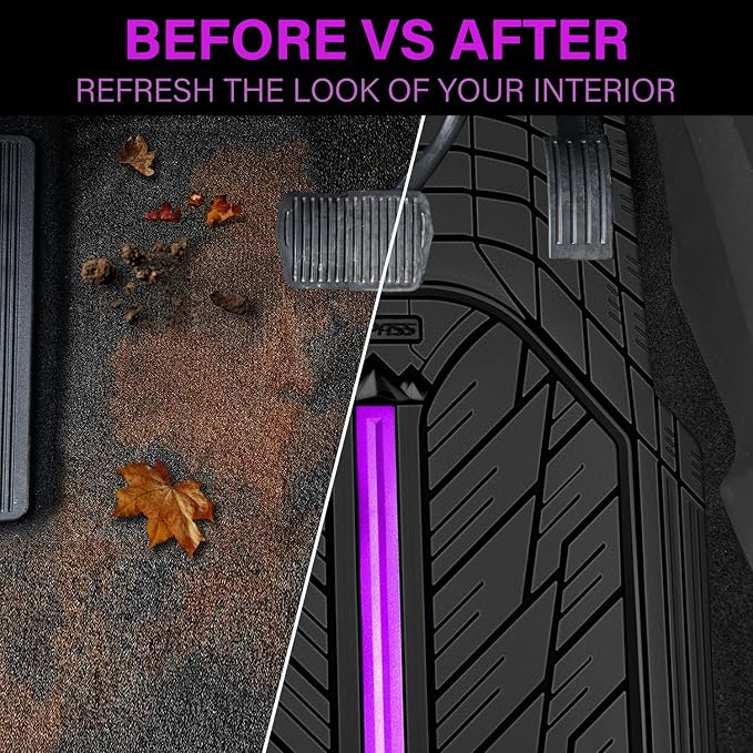 CAR PASS Metal Medium Rubber Floor Mats - Image 6