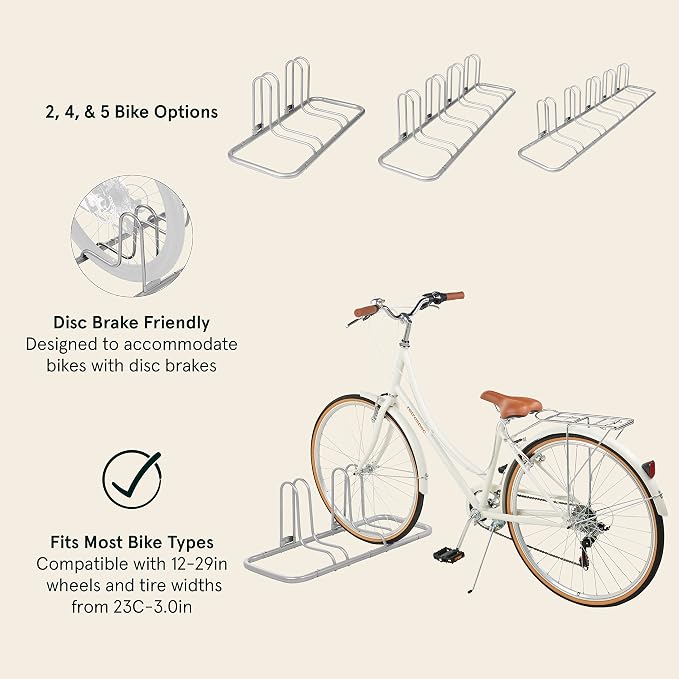 Retrospec Stash Rack 2, 4 & 5 Bike Floor Stand Bicycle Storage Organizer - Image 2