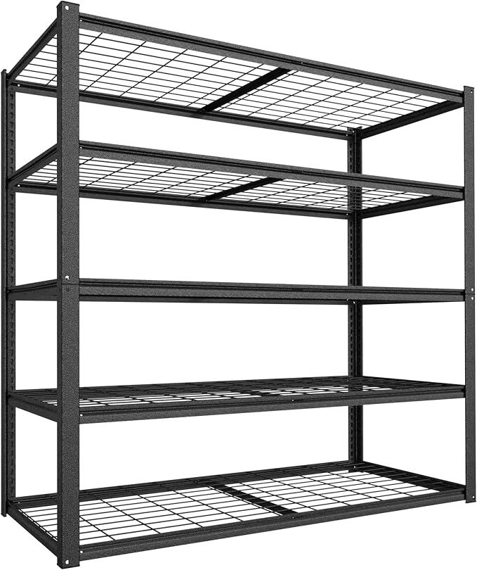 MUPATER 35.8" W x 18.1" D x 72" H Metal Storage Shelves, Standing Utility Shelf by MUPATERHome