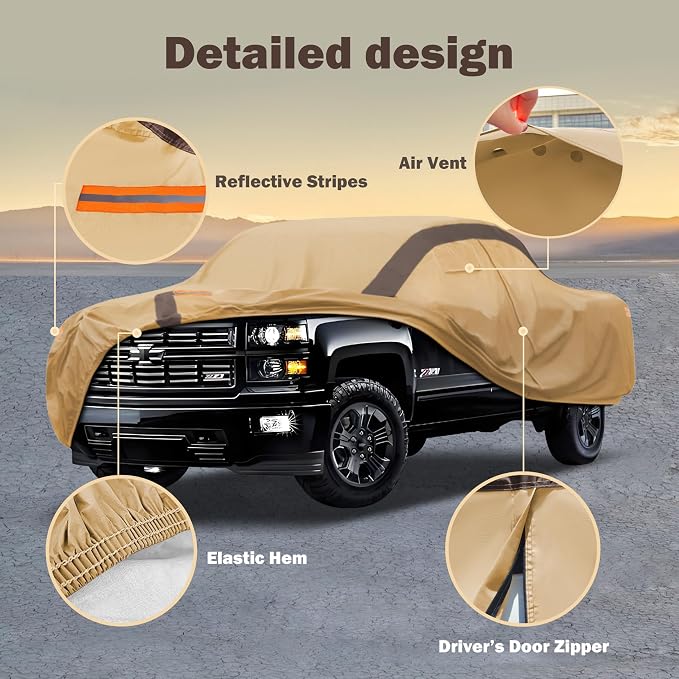 Silverado Car Cover Waterproof All Weather Compatible - Image 2