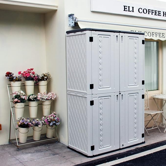 ADDOK Vertical Outdoor Storage Shed - Image 3