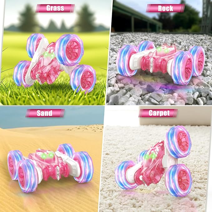 Pink Remote Control Car for Girls Rechargeable Fast Direct Charging RC Cars for - Image 6