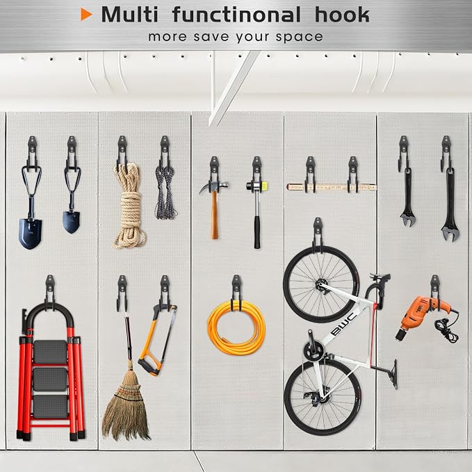 Garage Hanging Hooks Wall Mount, Garage Tool Storage Hooks, Wall Hangers - Image 6