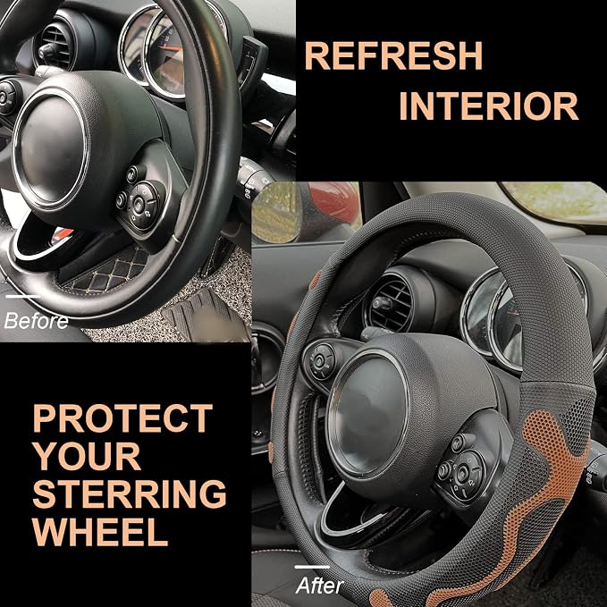 PINCTROT Large Size Comfy Grip Steering Wheel Cover, Anti-Slip Design, - Image 4