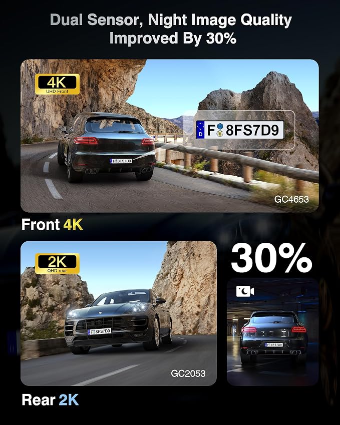 4K Dash Cam Front and Rear - Image 2