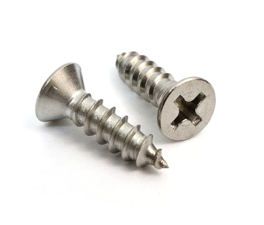 Bolt Dropper #6 x 1/2'' Stainless Steel Flat Head Phillips Wood Screw, 18-8 by BoltDropper