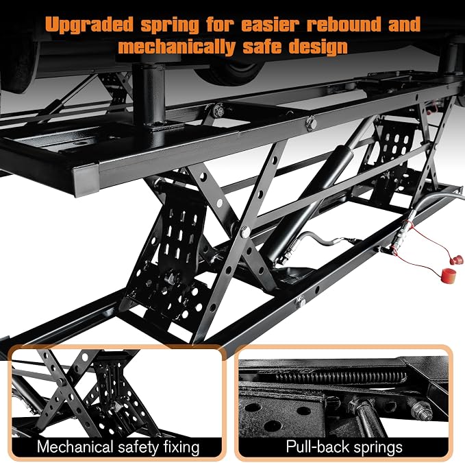 Albott 7000 LBS Portable Car Lift, Heavy Duty Quick Jack - Image 3