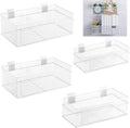 Barydat 4 Pcs Slatwall Basket Set Ventilated Metal Slatwall Basket Hanging Wire by home