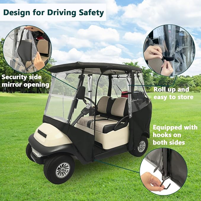 Golf Cart Enclosure 2 Passenger - Image 2
