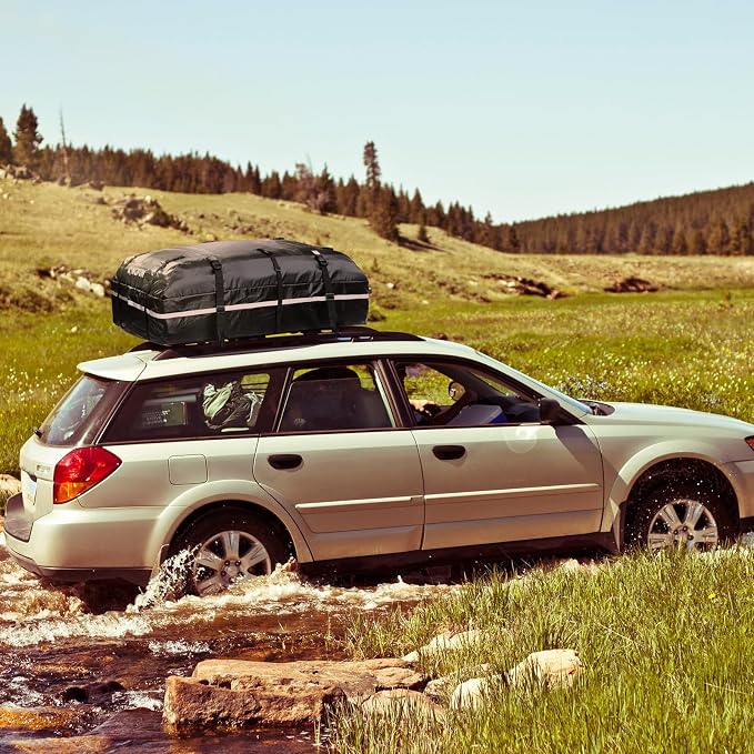 Kingfun Car Rooftop Cargo Carrier – Waterproof 20 Cubic Feet Car Roof Bag Fit - Image 8